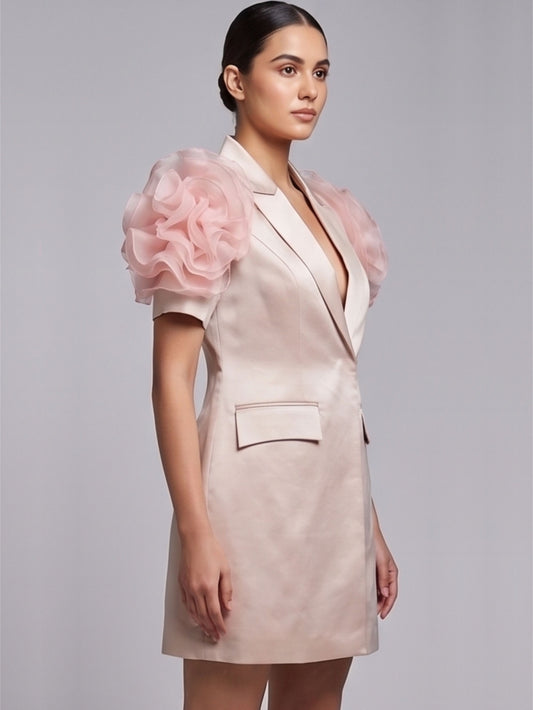 Light Pink Blazer Dress