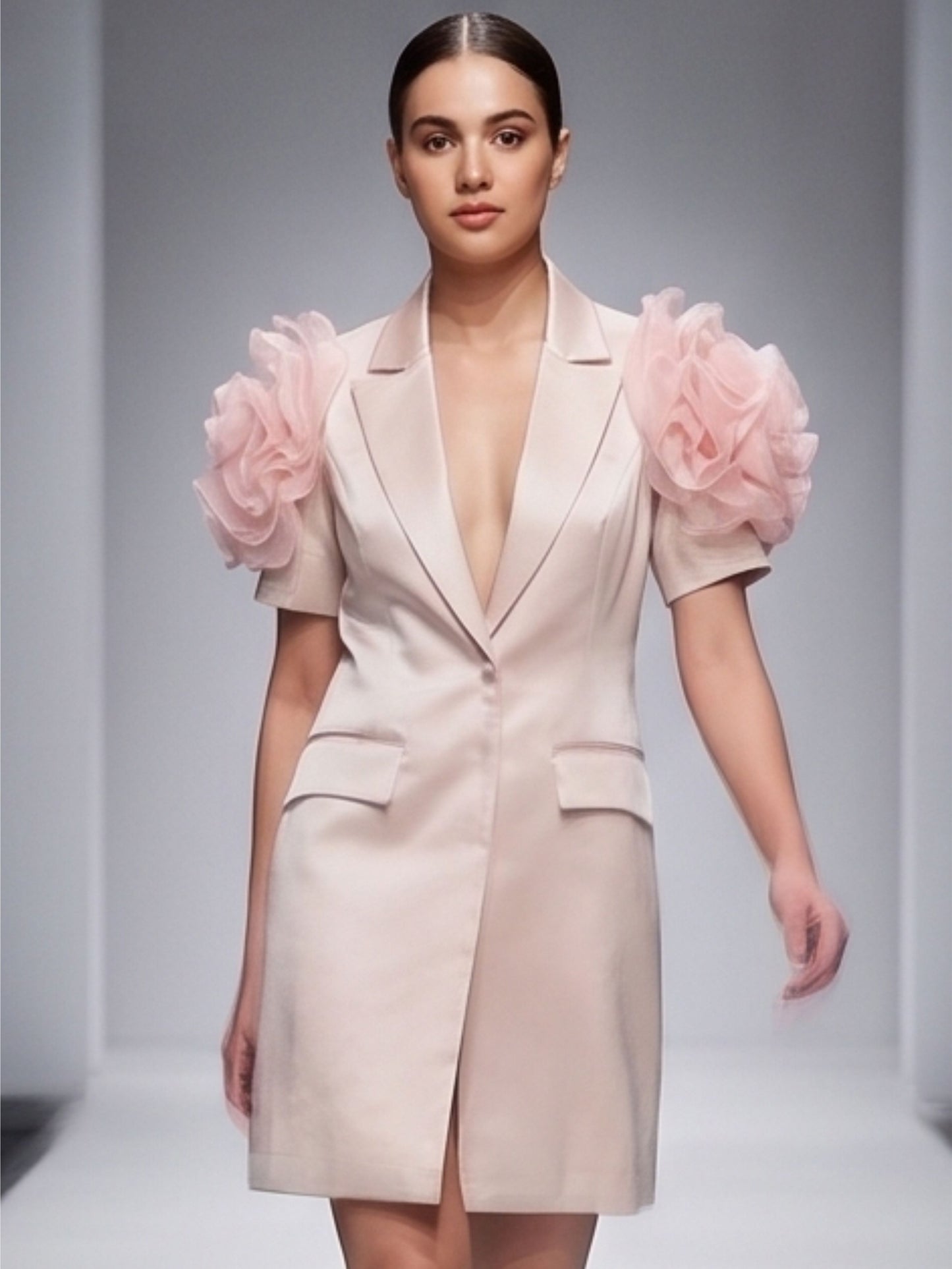 Light Pink Blazer Dress