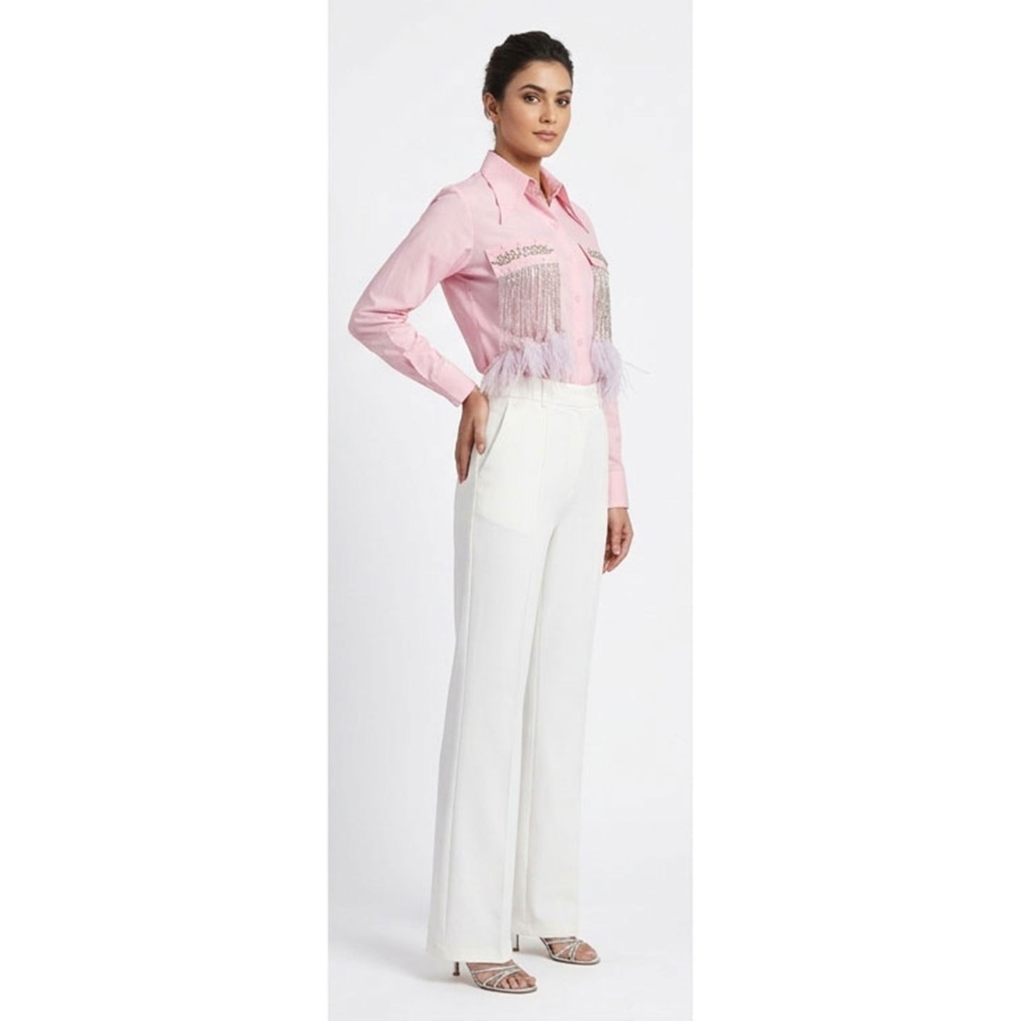 Light Pink Fether Shirt