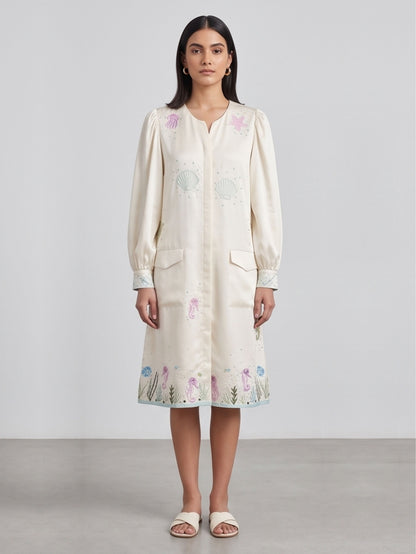 Ocean theme Shirt Dress