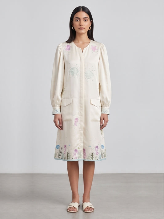 Ocean theme Shirt Dress