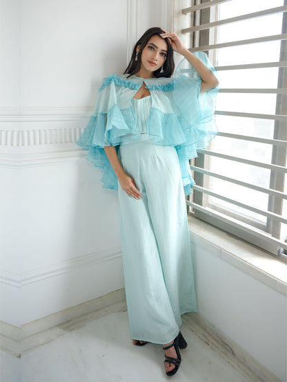 Baby Blue Cape Set