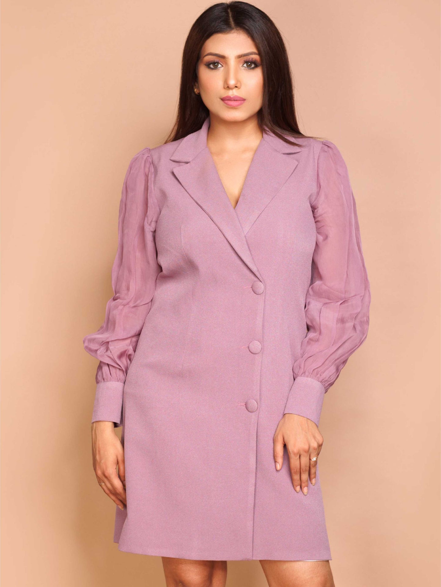 Mauve Blazer Dress