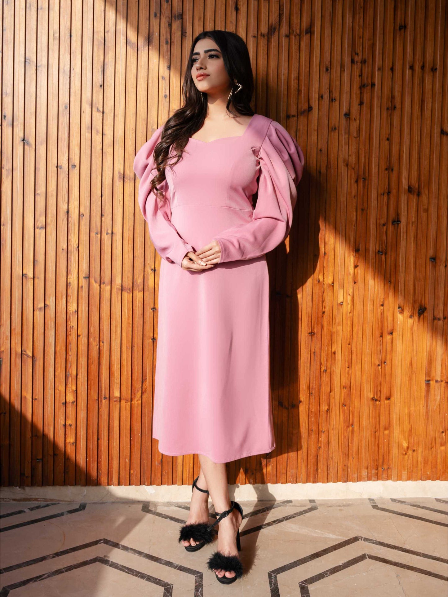 Flamingo Midi Dress