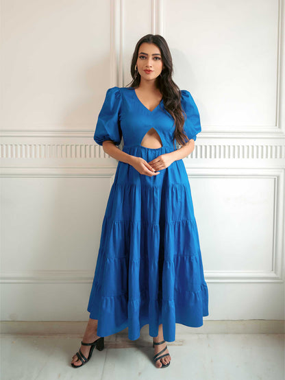 Royal Blue Layered Dress