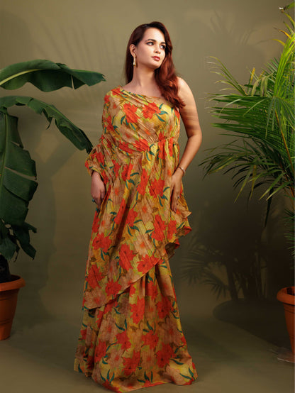 Floral Kaftan Co-Ord Set