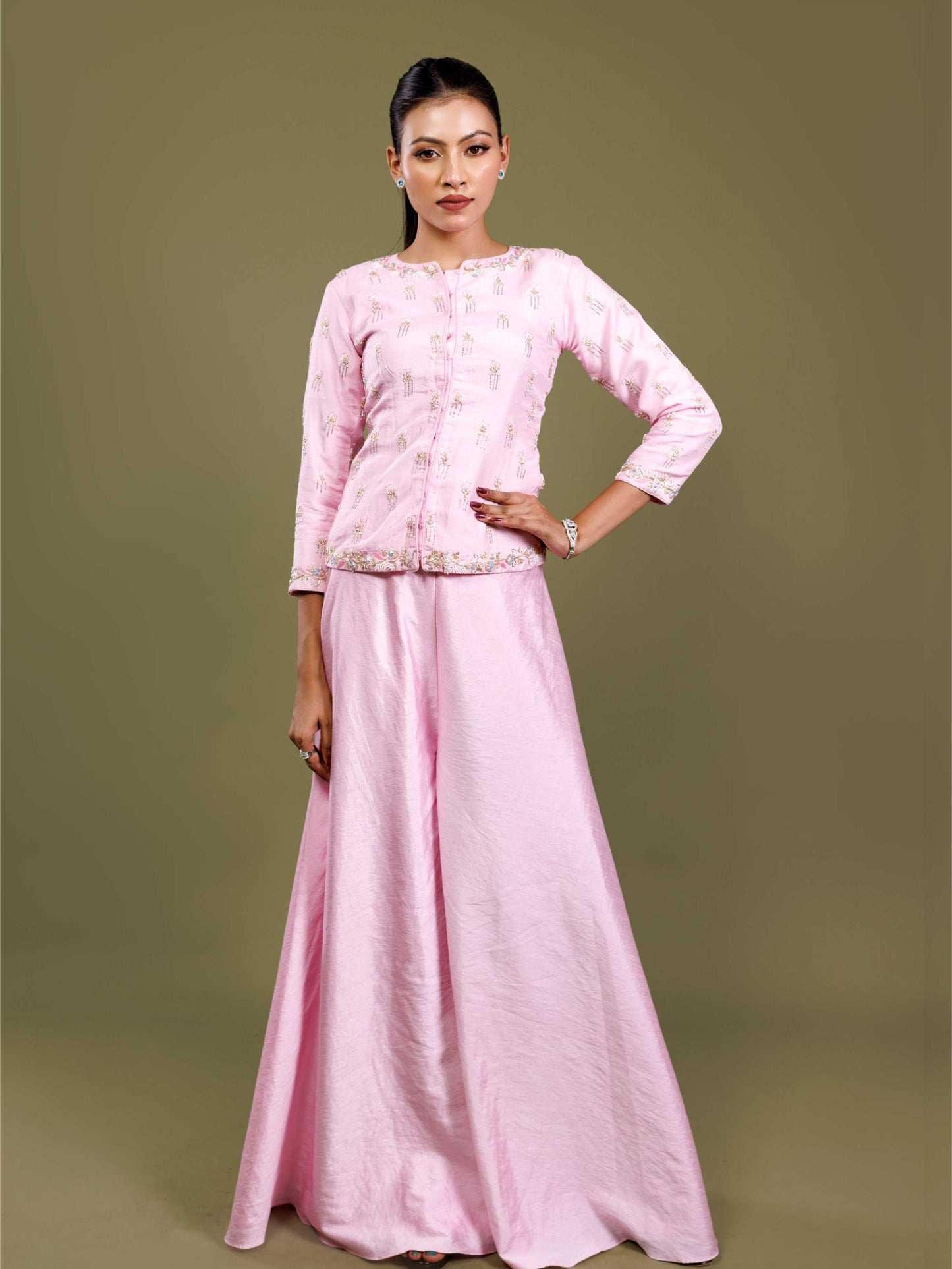 Light Pink Palazzo Set