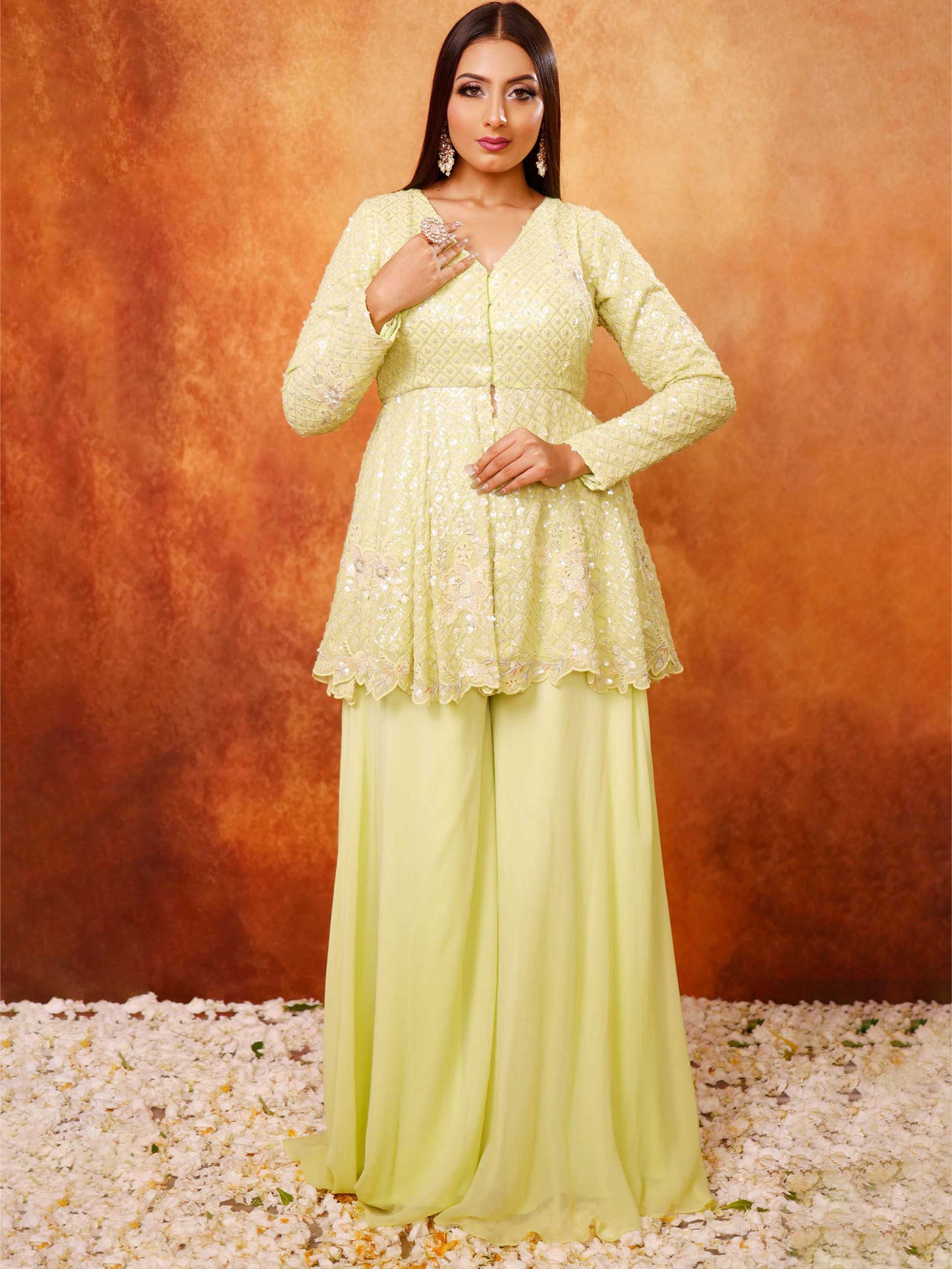 Mint Green Palazzo Set