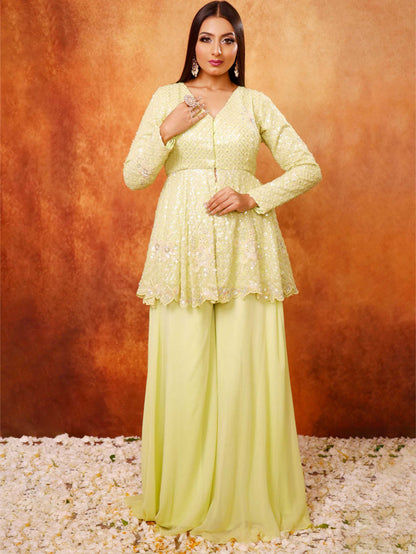 Mint Green Palazzo Set