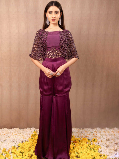 Cutwork Sharara Set