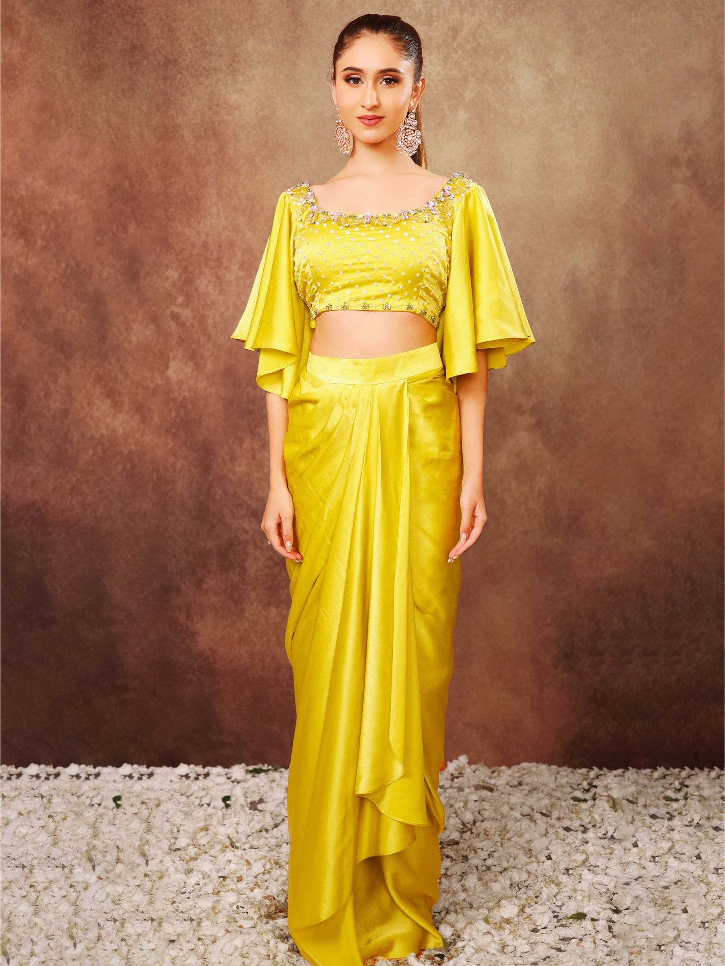 Neon Dhoti Set