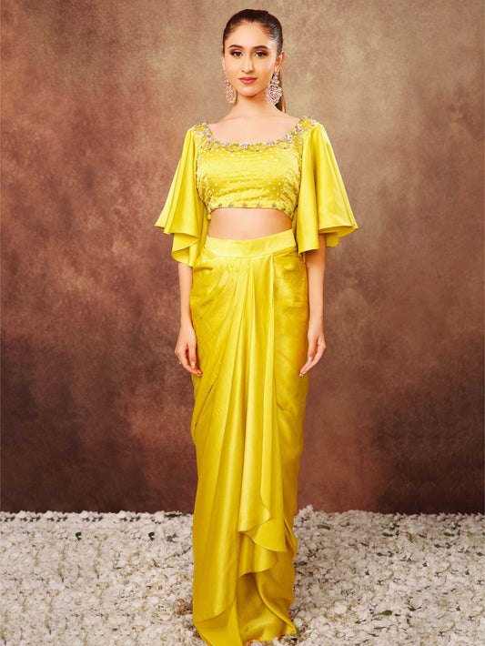 Neon Dhoti Set
