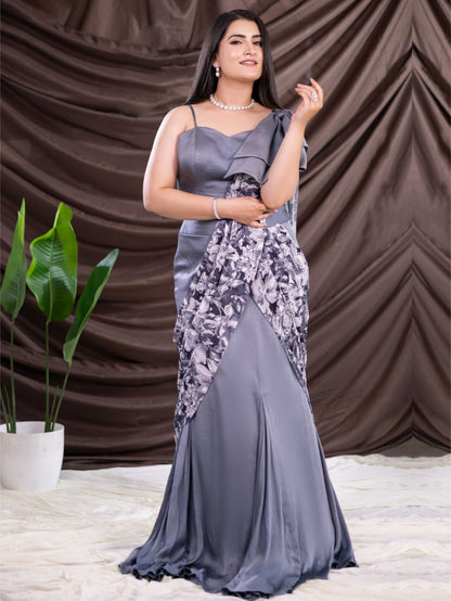 Grey Indo Western