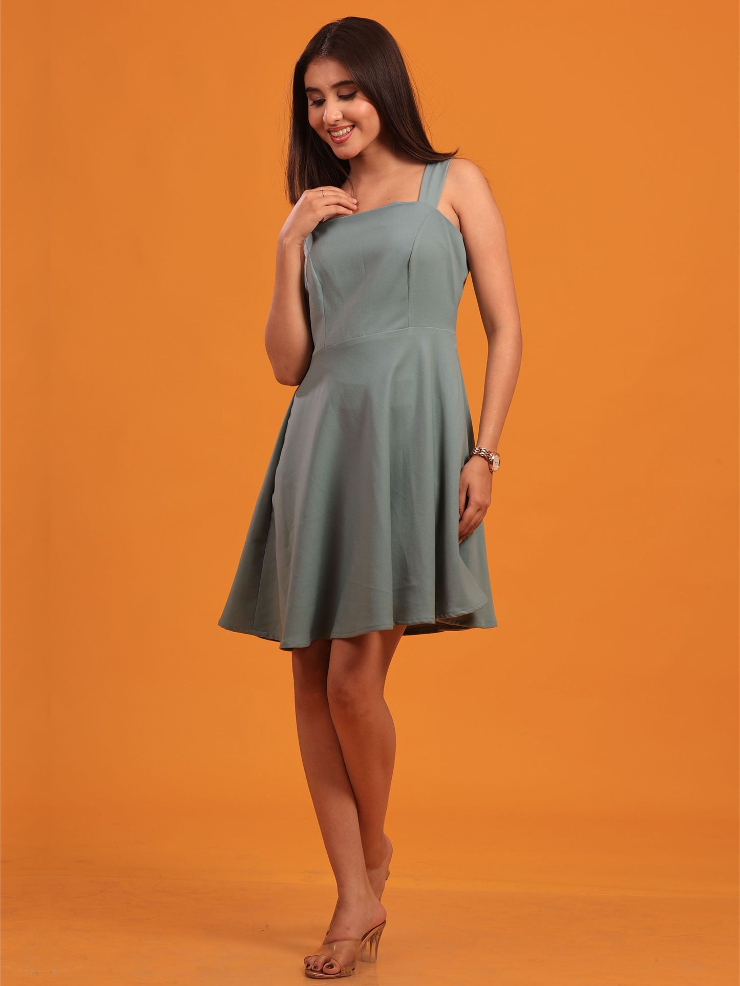 Teal Short Dress