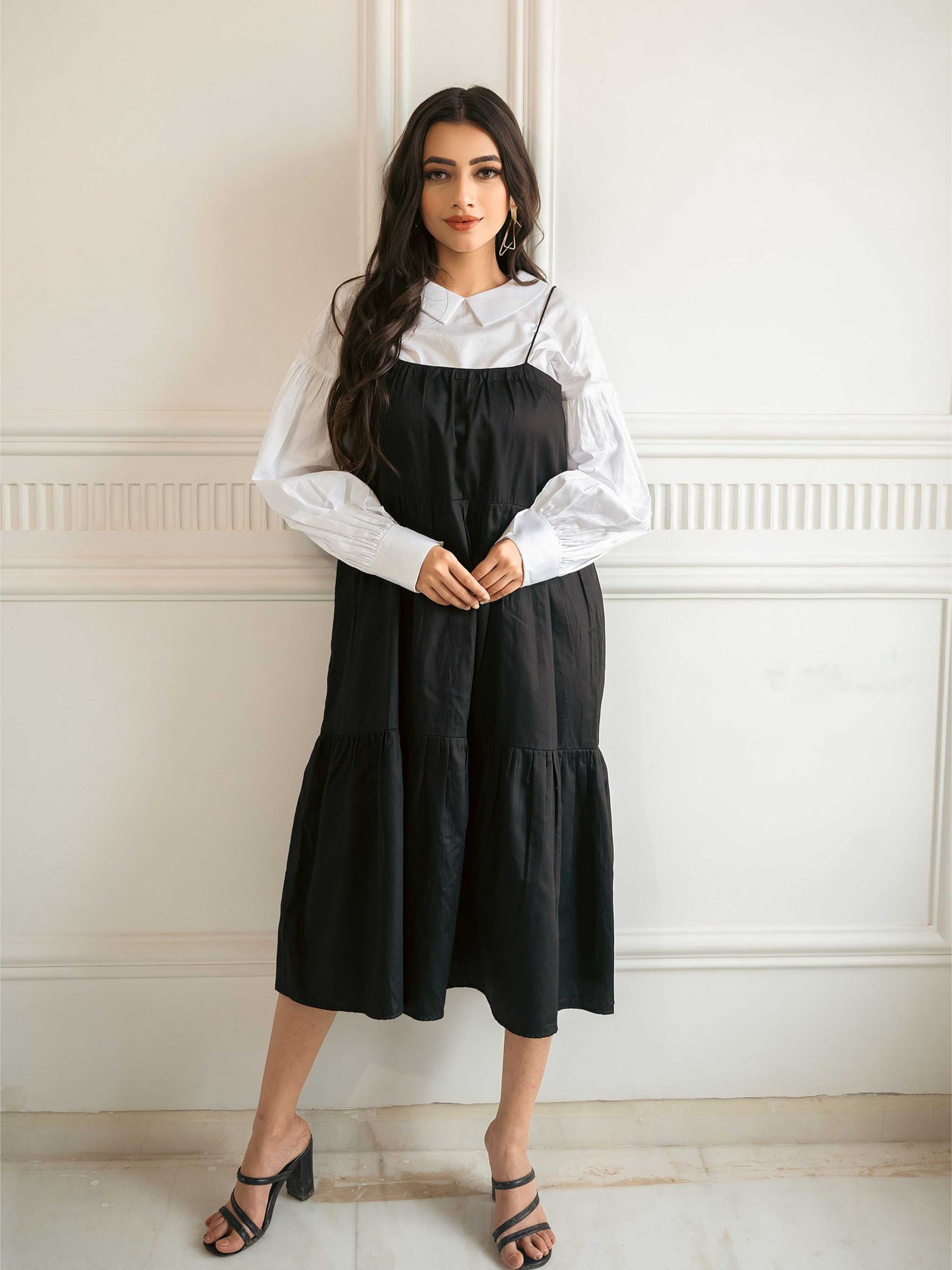 Black White Vintage Dress
