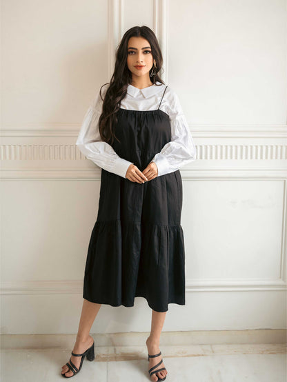 Black White Vintage Dress