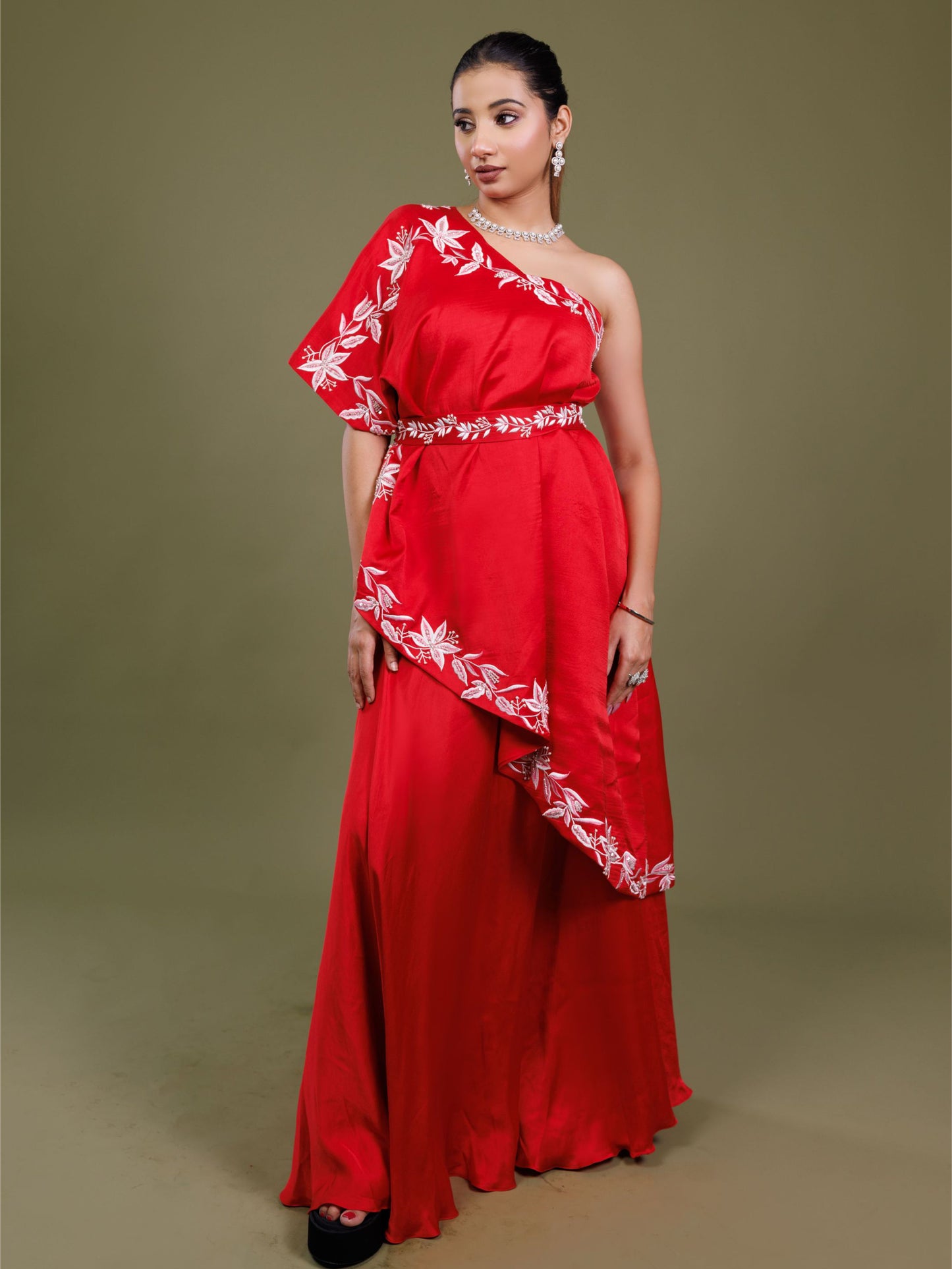 Red One Shoulder IW
