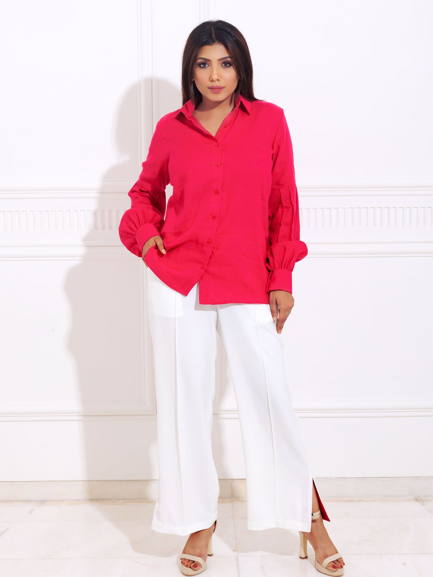 Hot Pink & White Cord Set