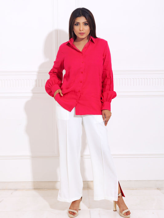 Hot Pink & White Cord Set