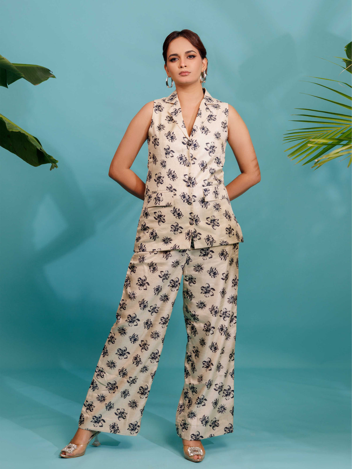 Ivory Floral Co-Ord Set