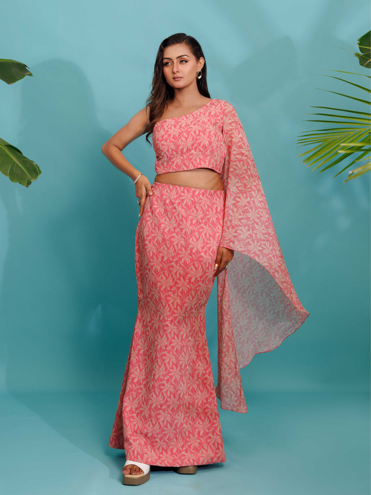 Light Pink Floral Co-Ord Set