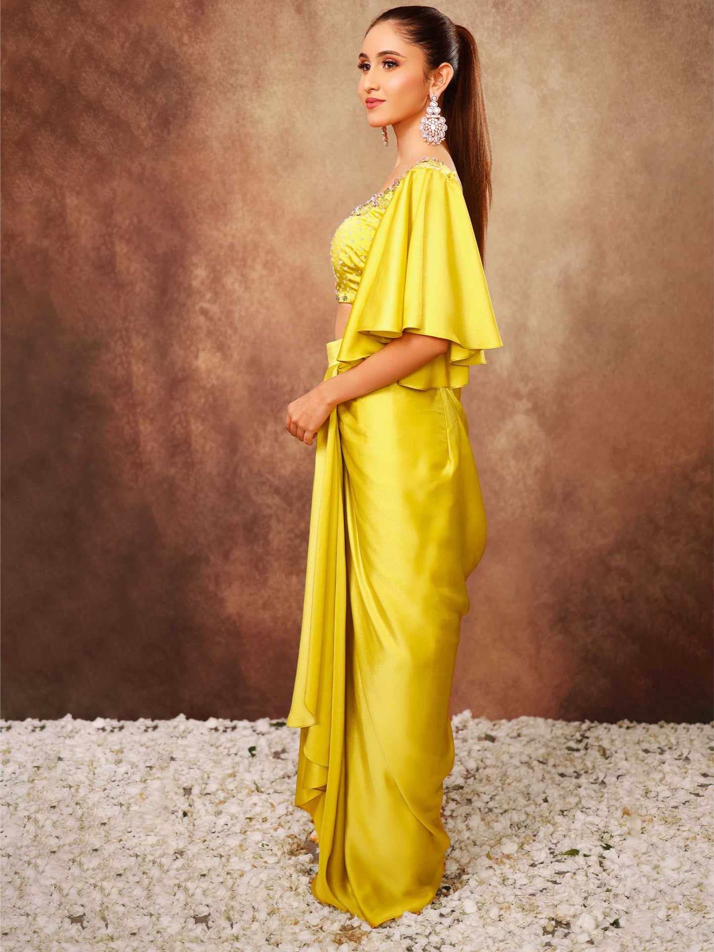 Neon Dhoti Set