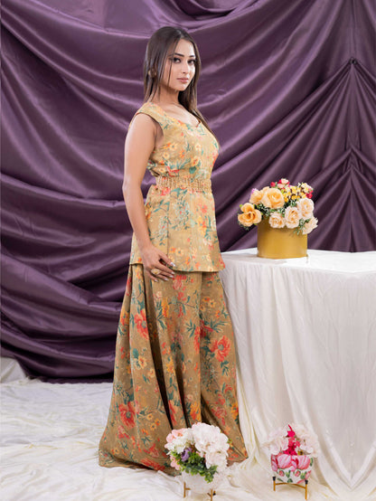 Printed Palazzo Set