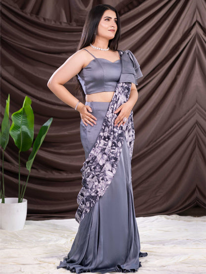 Grey Indo Western