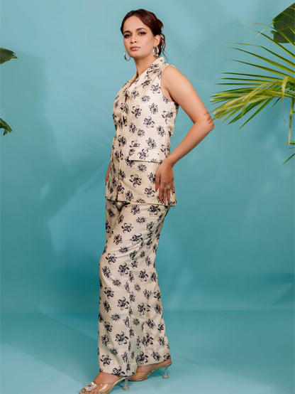 Ivory Floral Co-Ord Set