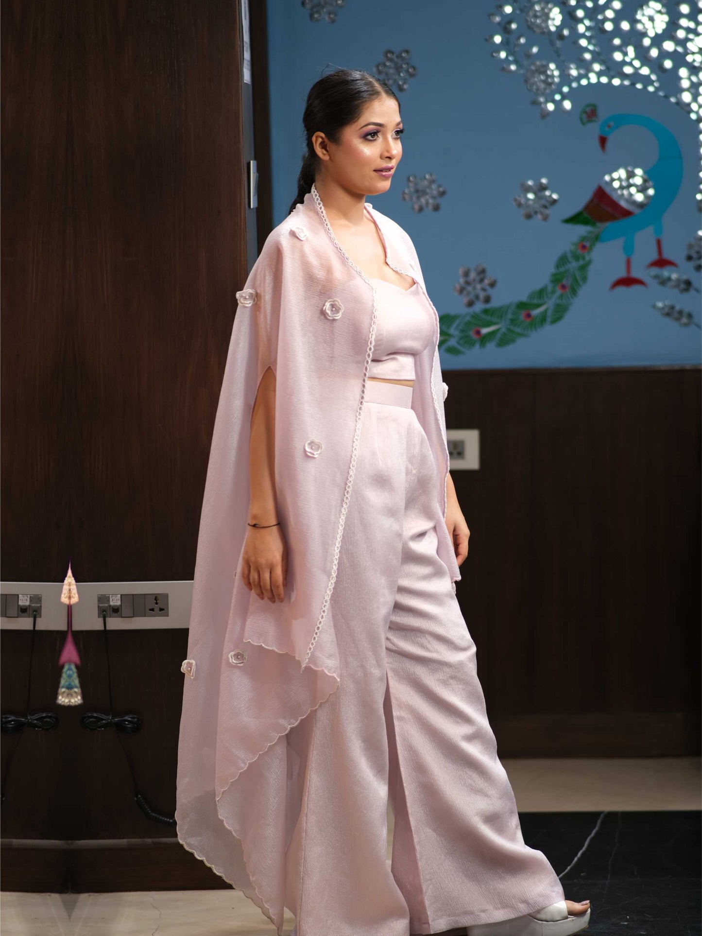 Lilac Crush Organza Cape Set
