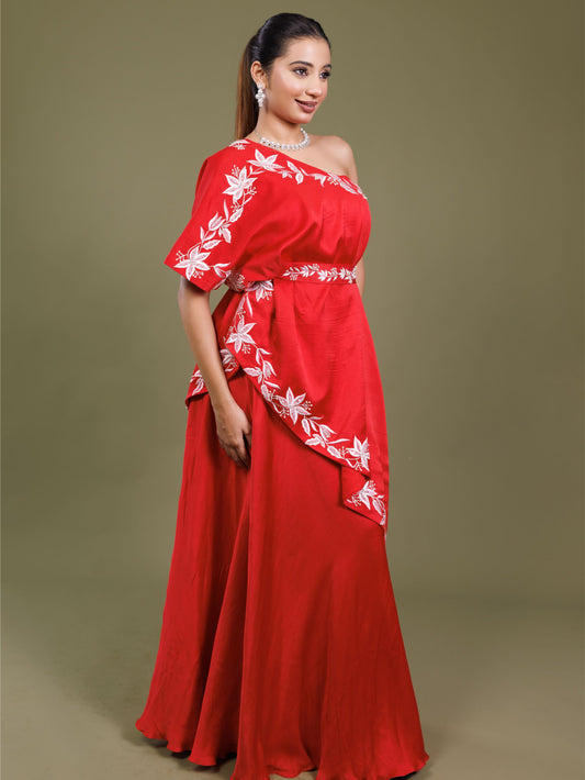 Red One Shoulder IW