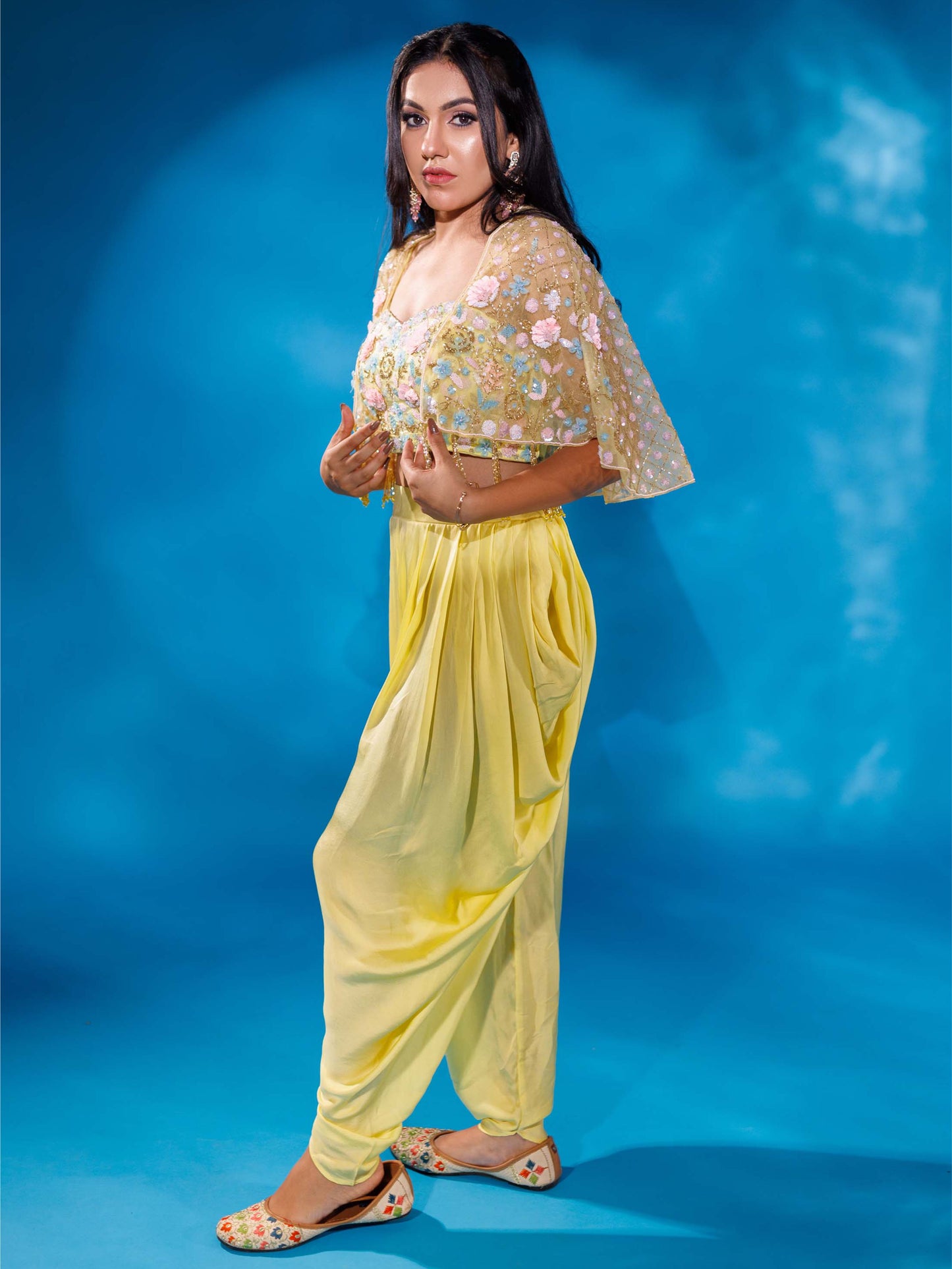 Yellow Patiala Set