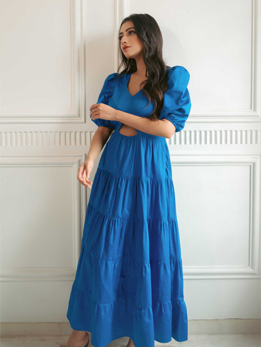 Royal Blue Layered Dress