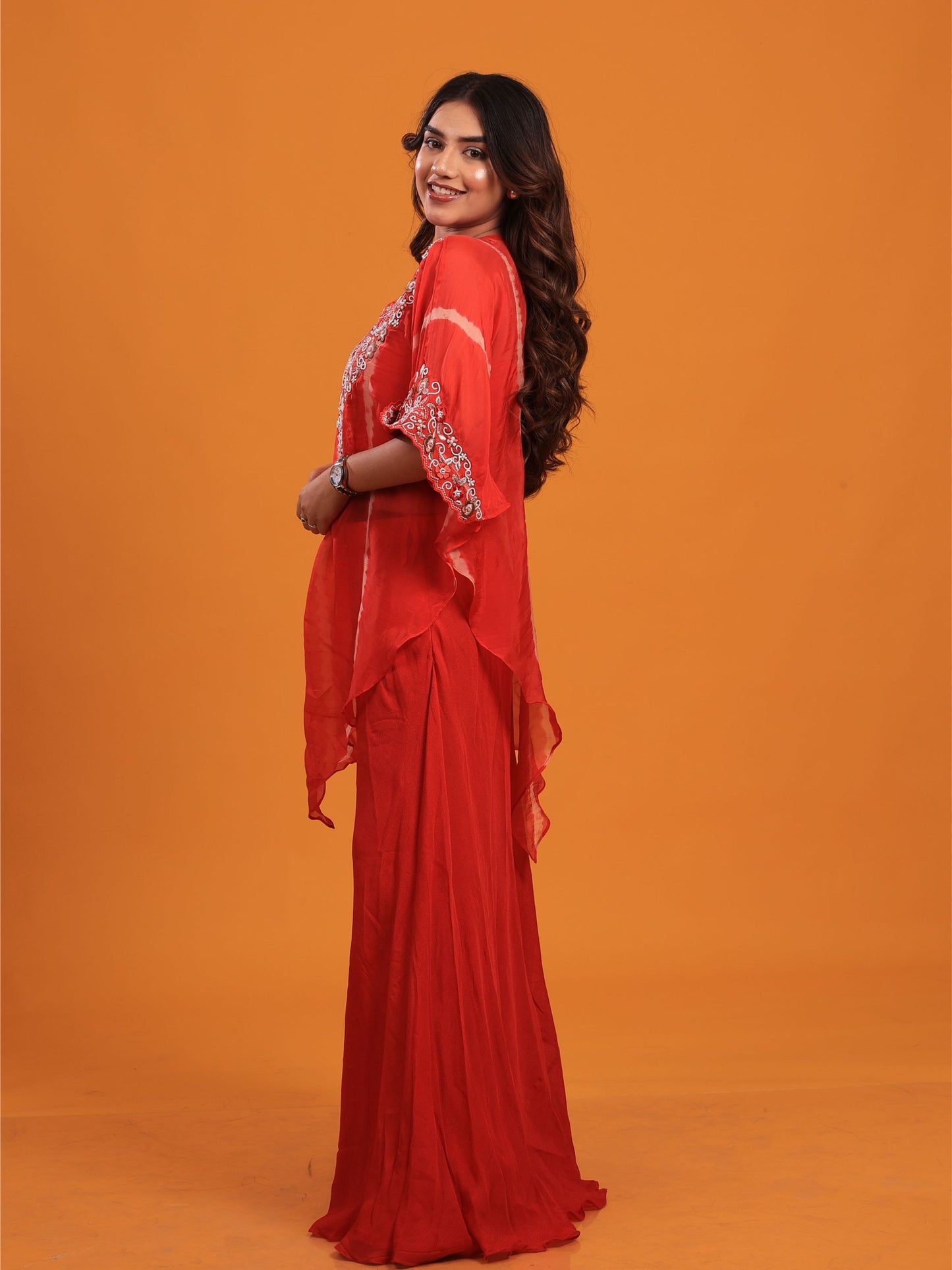 Red Kaftan Set