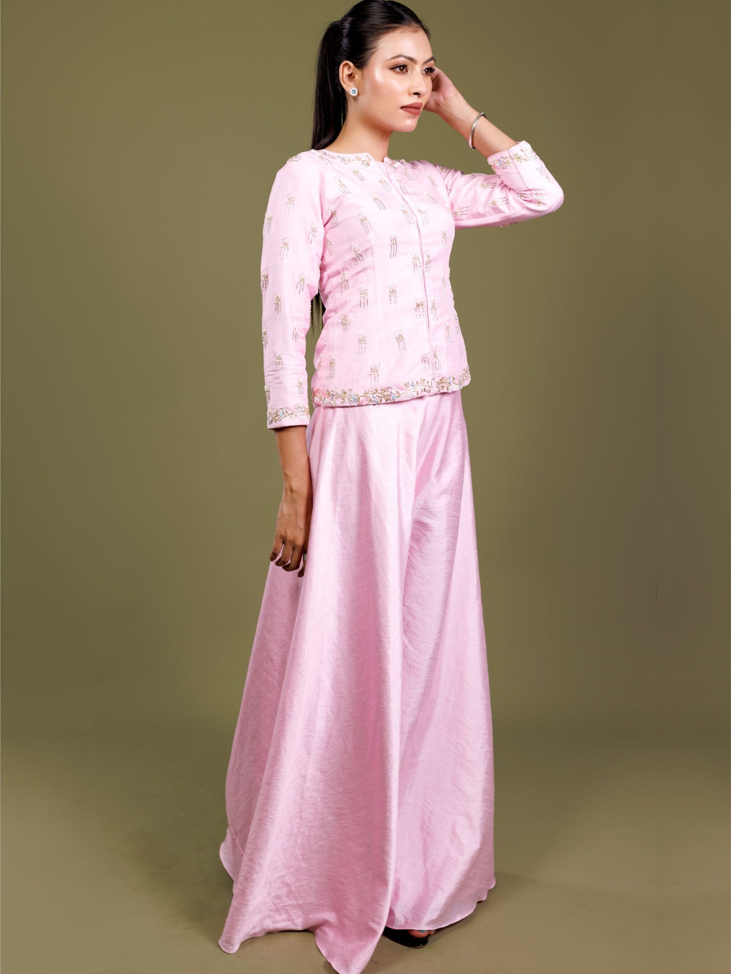 Light Pink Palazzo Set