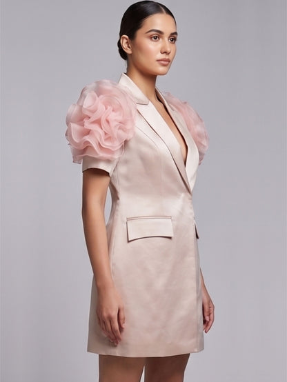 Light Pink Blazer Dress