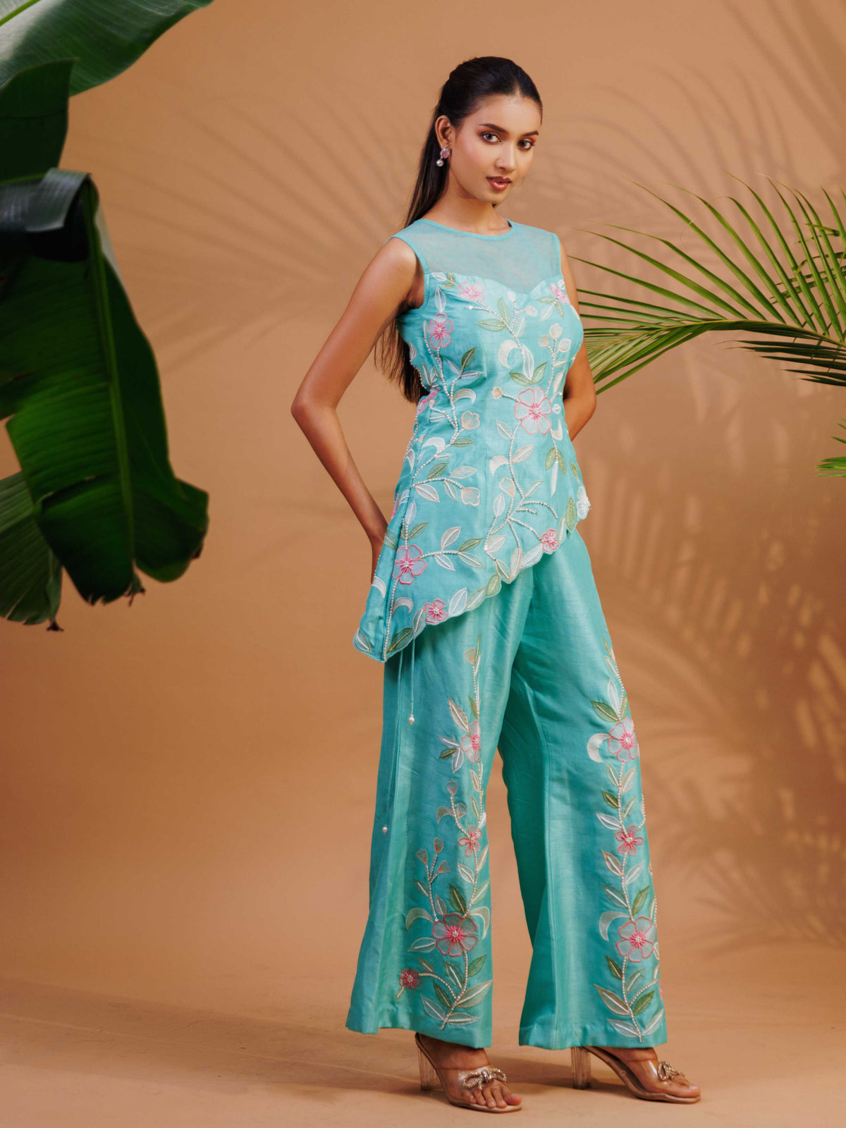 Aqua Bloom Co-ord Set