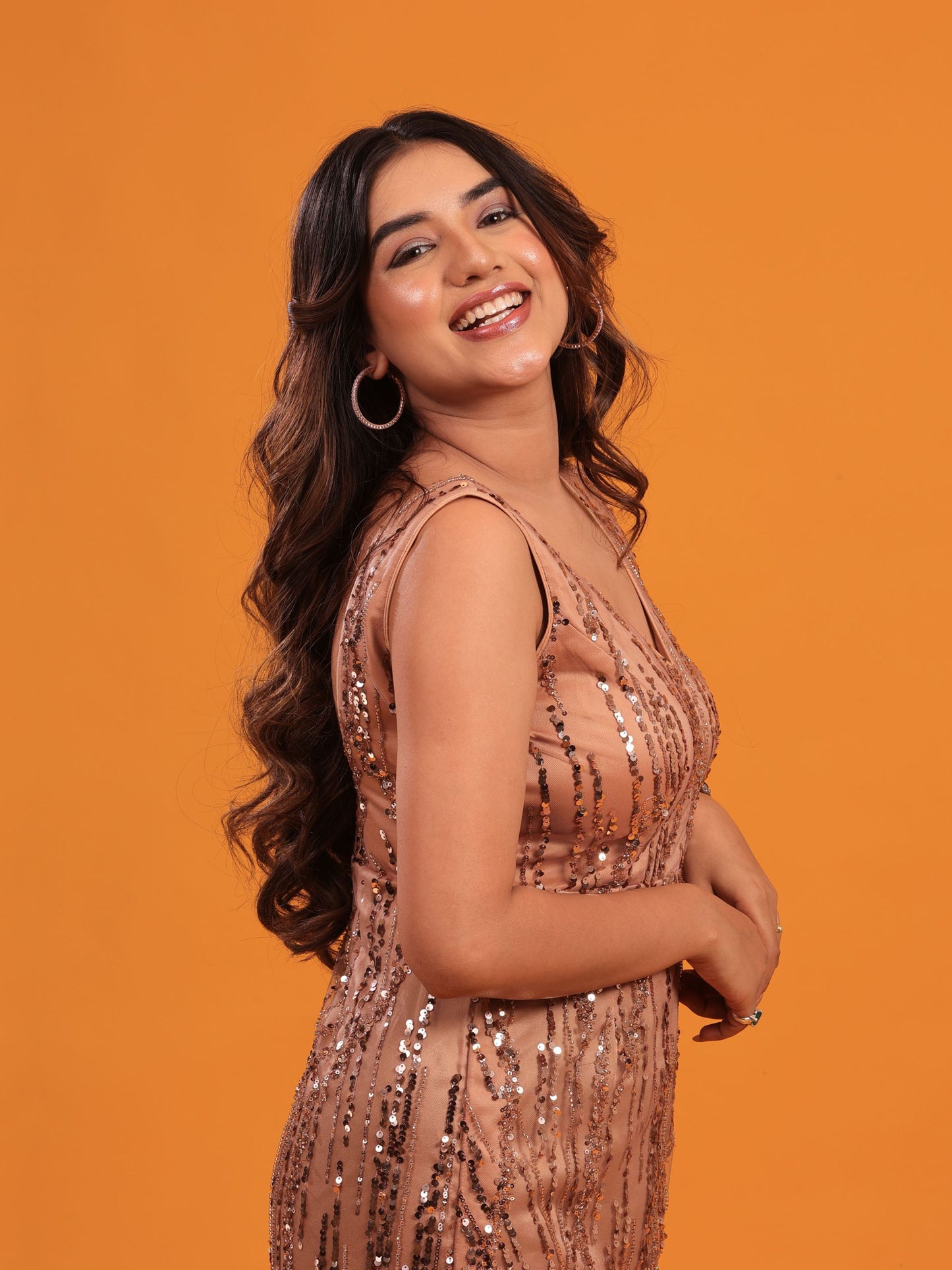 Golden Sequins Dress