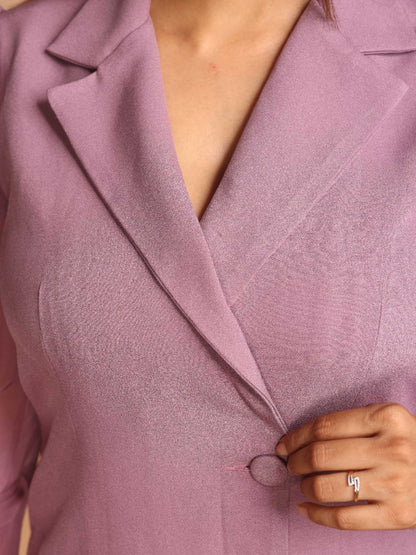 Mauve Blazer Dress