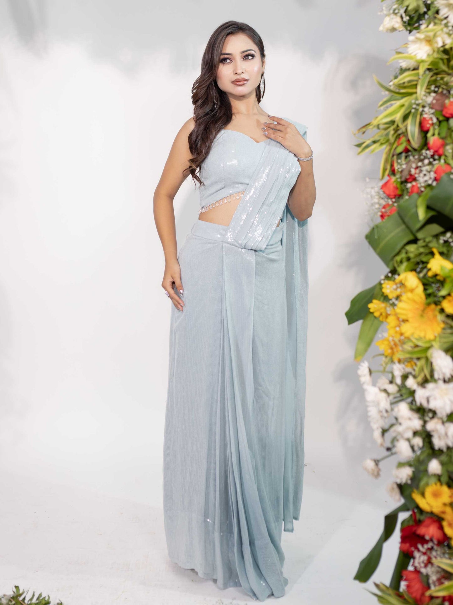 Sequence Drape Saree