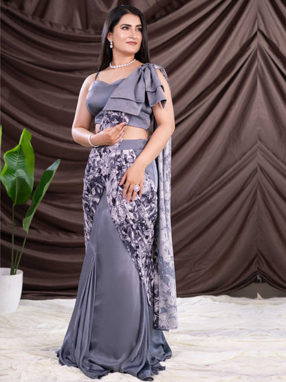 Grey Indo Western