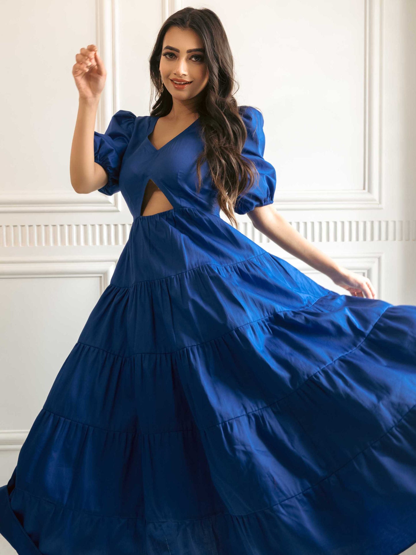 Royal Blue Layered Dress
