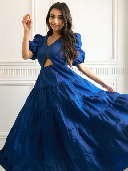 Royal Blue Layered Dress