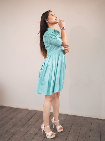 Aqua Green Dress