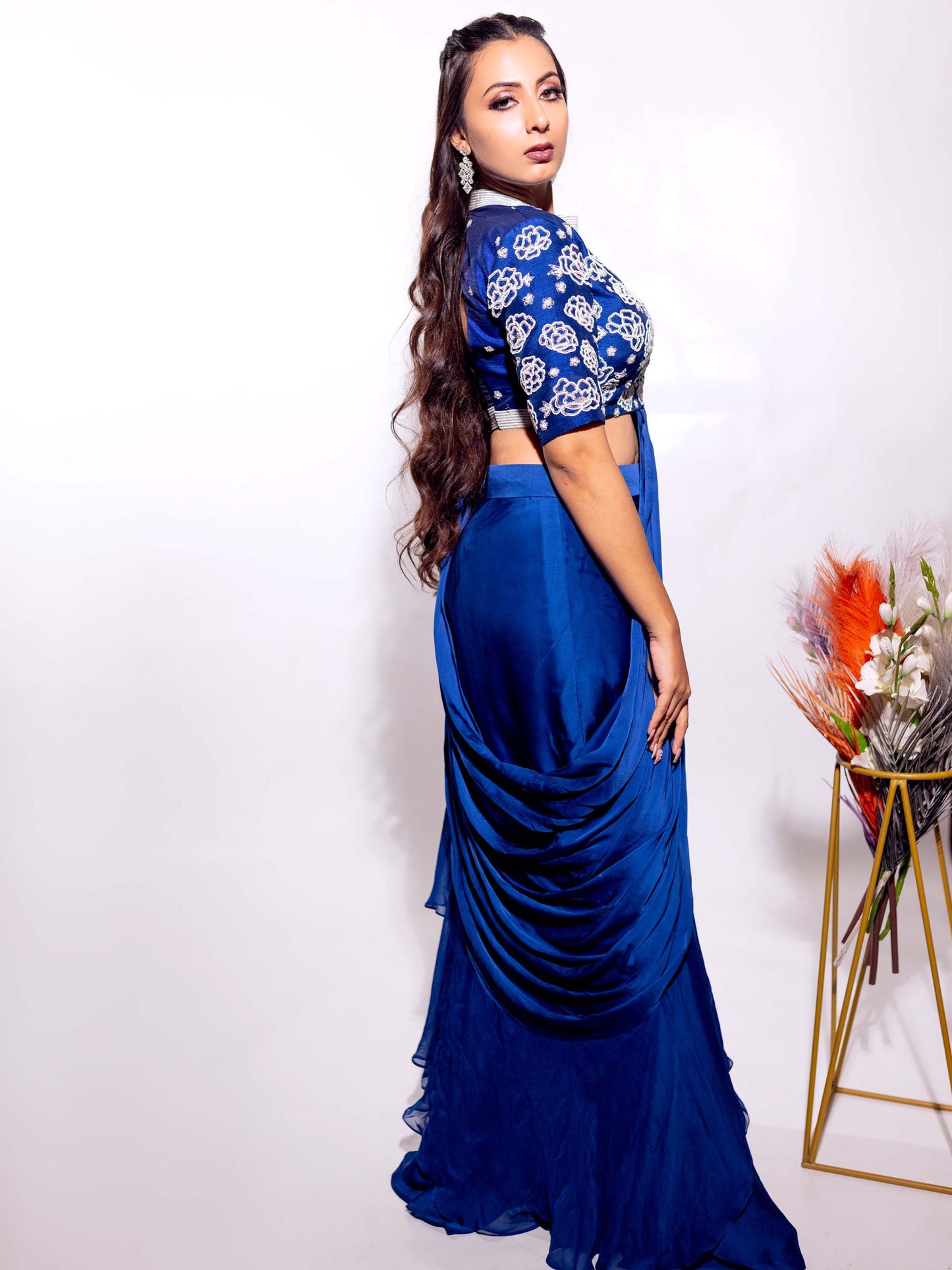 Royal Blue Indo Western