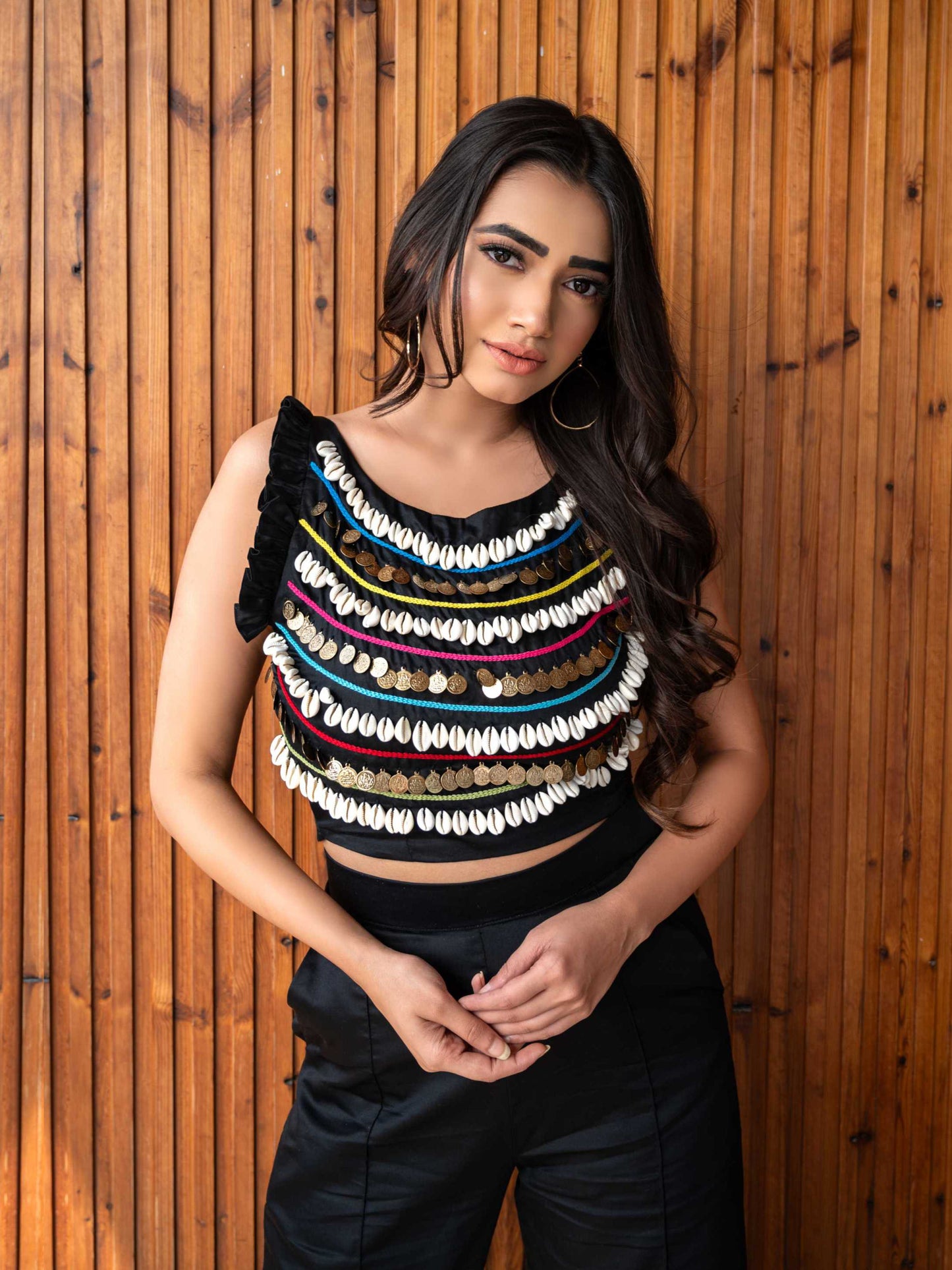 Black Bohemian Co-Ord Set