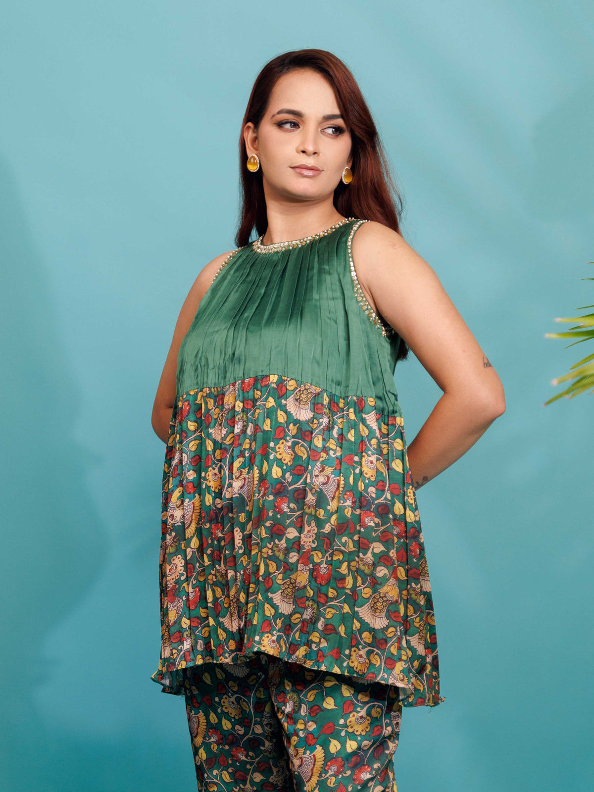 Emerald Printed Flared Co-Ord Set