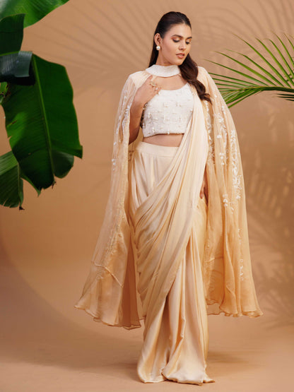 Ivory Pearl Drape Set