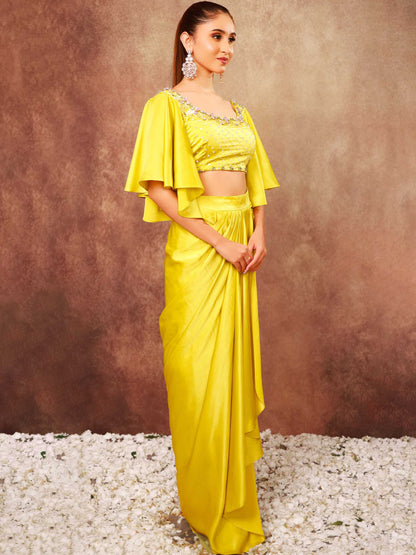 Neon Dhoti Set