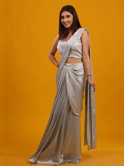 Mint Green Draped Saree